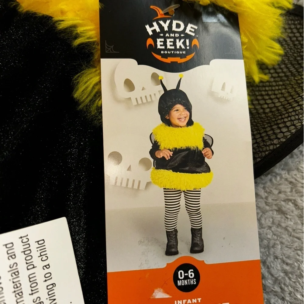 Buzzing Bee Kids Costume - Black and Yellow